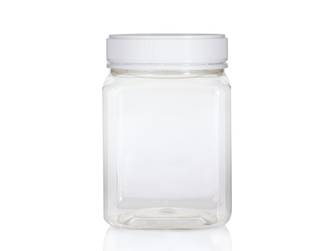 1.6 Litre Square PET Jar